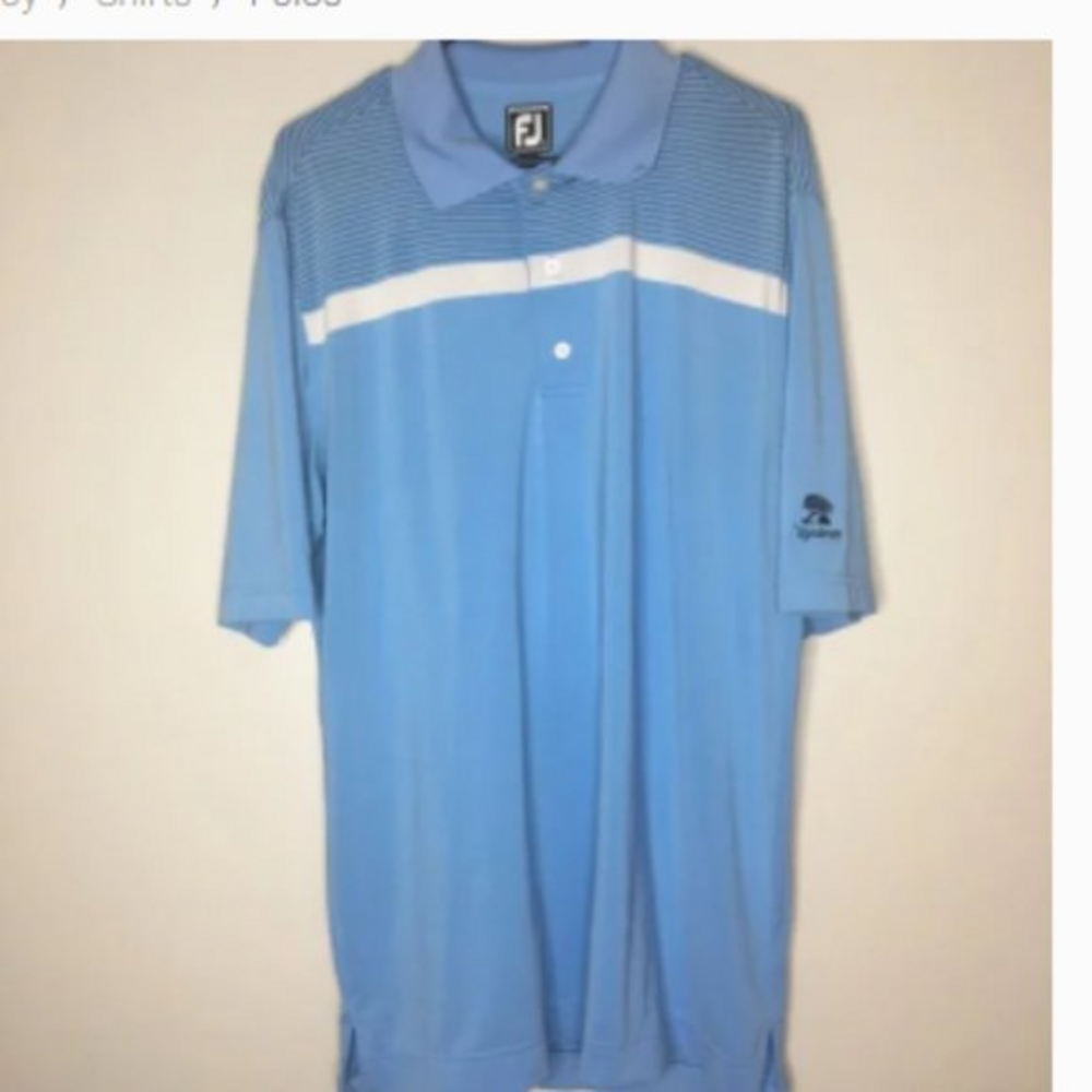 FJ Footjoy blue polo wyndemere‎ sz L